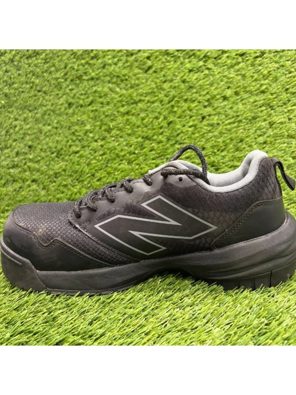 New Balance Quikshift Women Size 8.5D Black Gray Composite Toe Safety Work Shoes